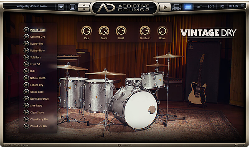 Addictive Drums 2 GUI