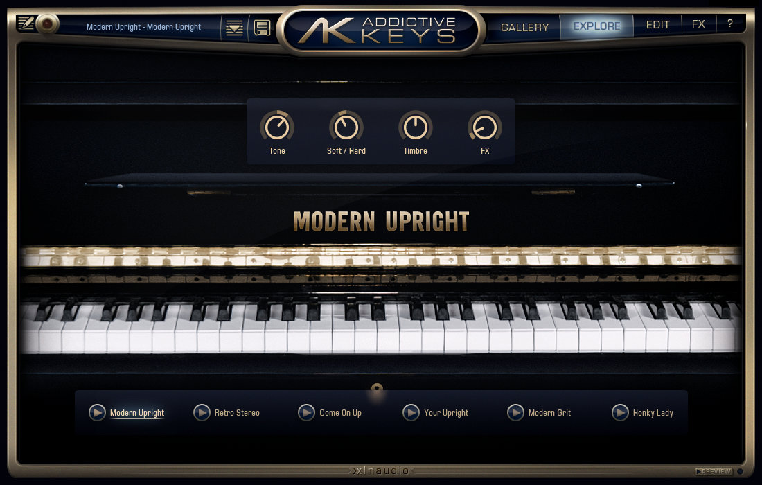 Modern Upright screenshot