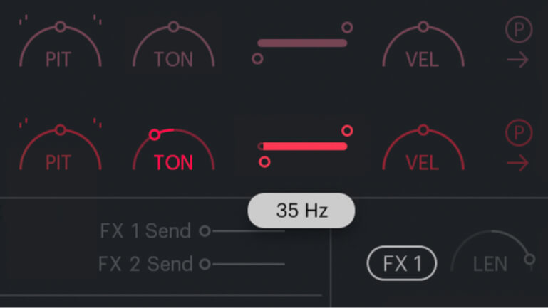 Dial in the sound using Tone and Cut