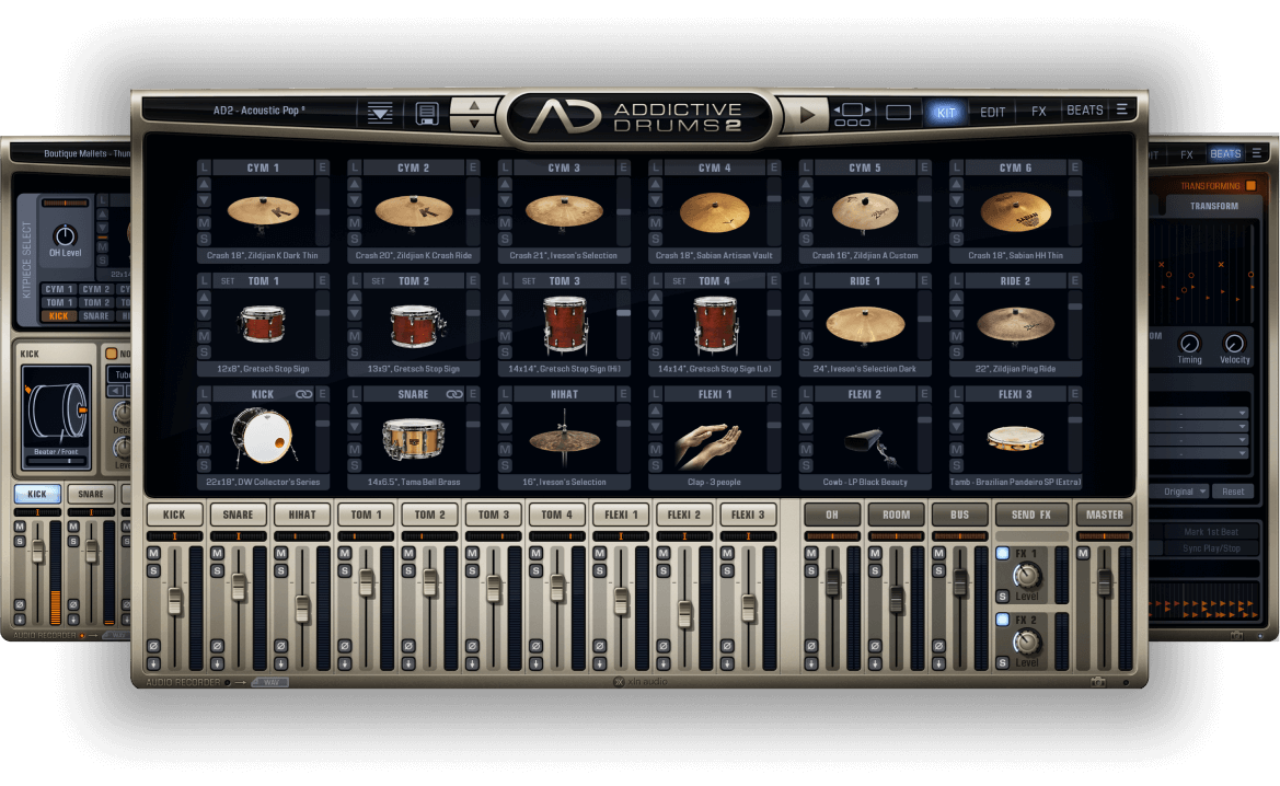 Addictive Drums 2 GUI