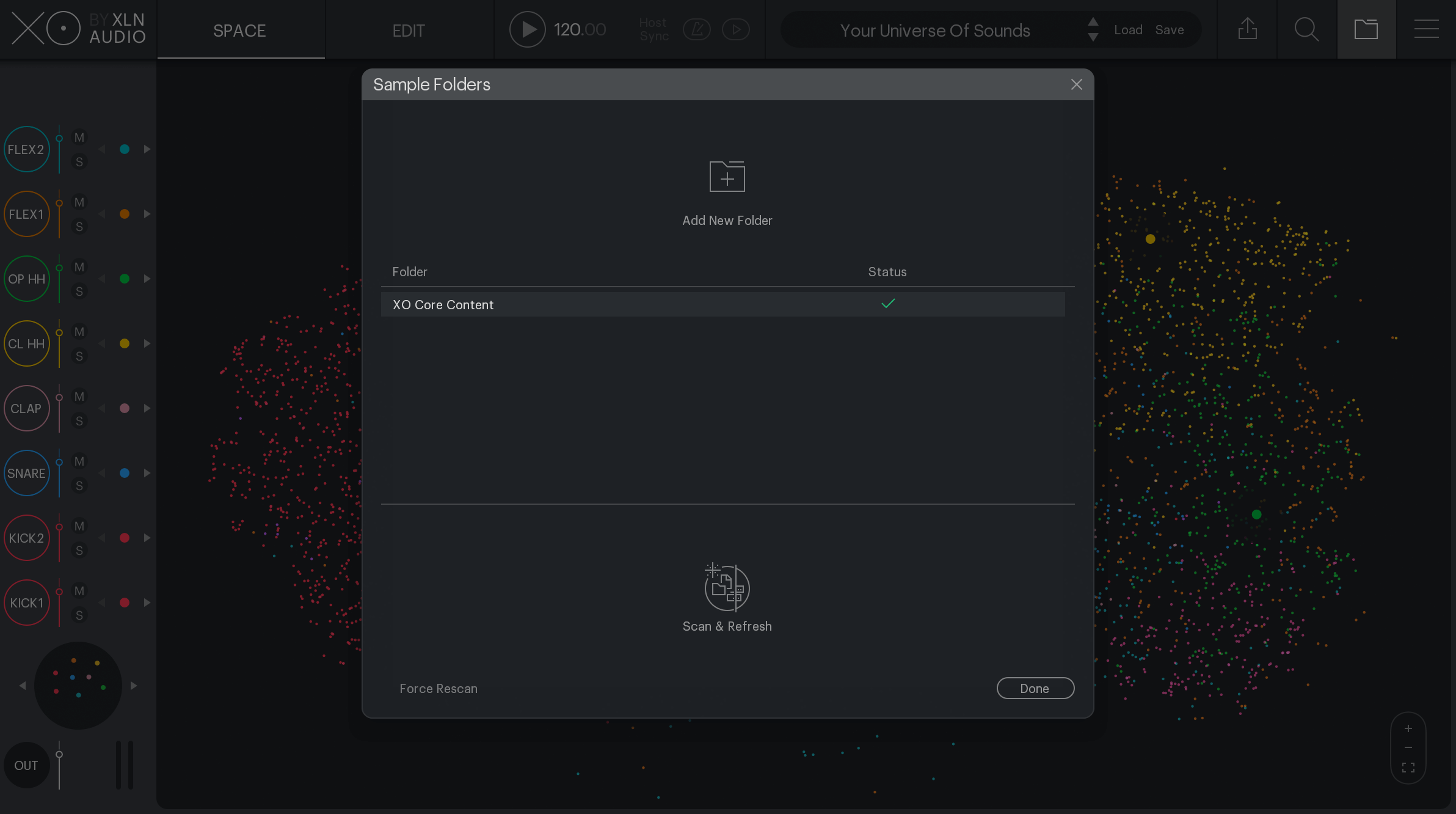 XO GUI - Sample Folders