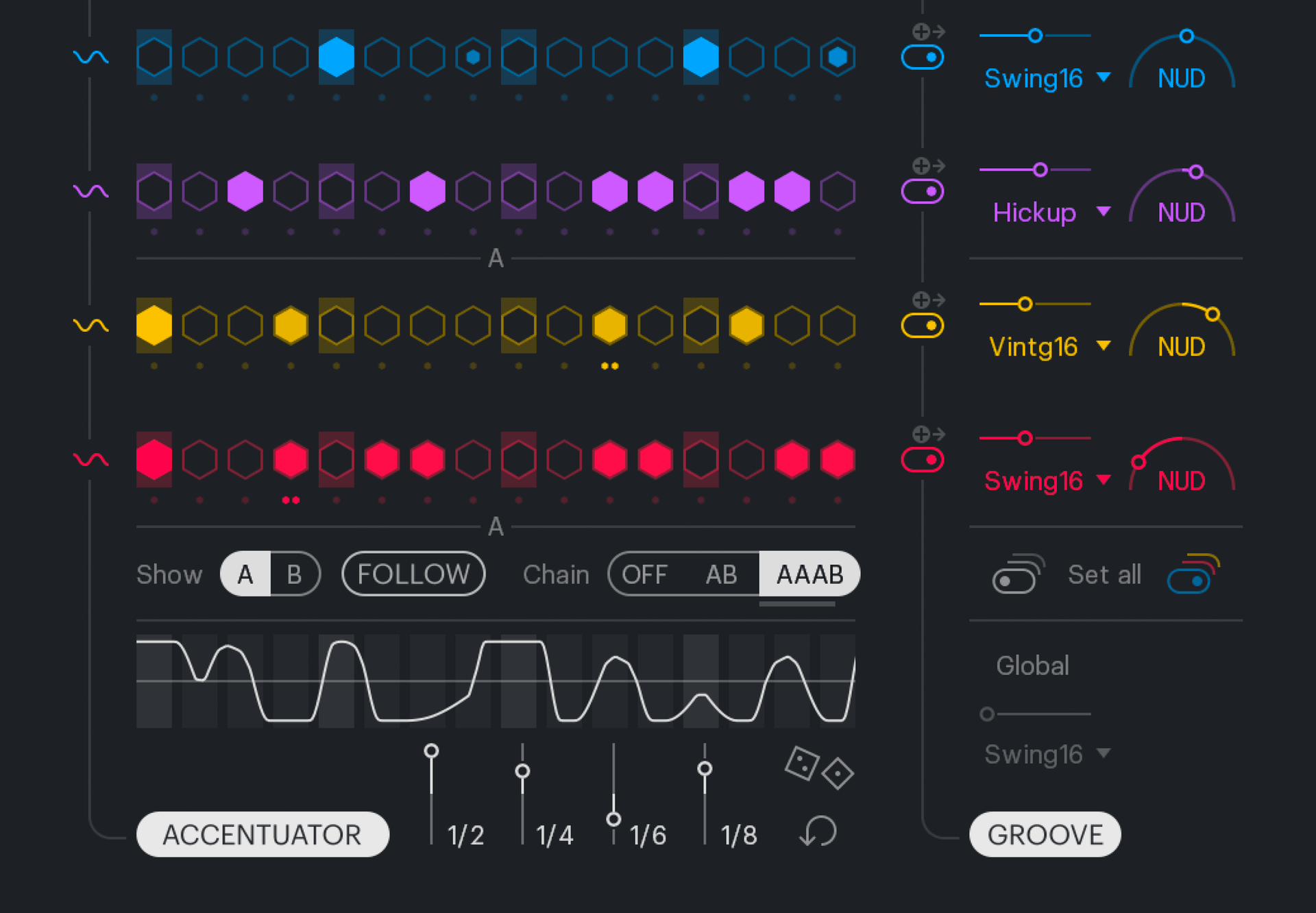 Groove and Accentuator in XO