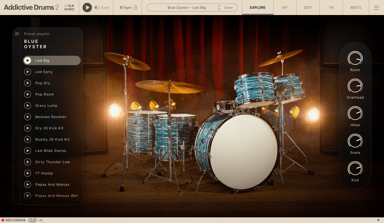 Addictive Drums 2 - Blue Oyster ExploreMap