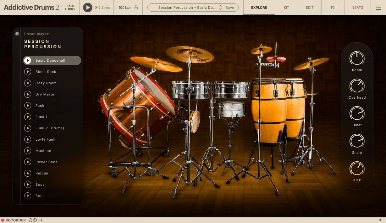 Addictive Drums 2 - Session Percussion ExploreMap