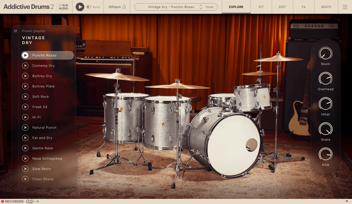 Addictive Drums 2 - Vintage Dry ExploreMap