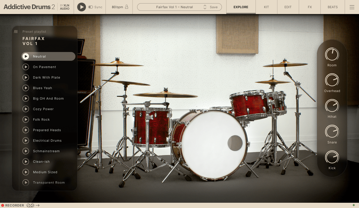 Addictive Drums 2 - Fairfax Vol. 1 ExploreMap