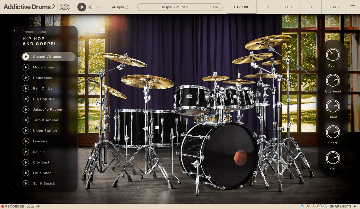 Addictive Drums 2 - Hip Hop and Gospel ExploreMap
