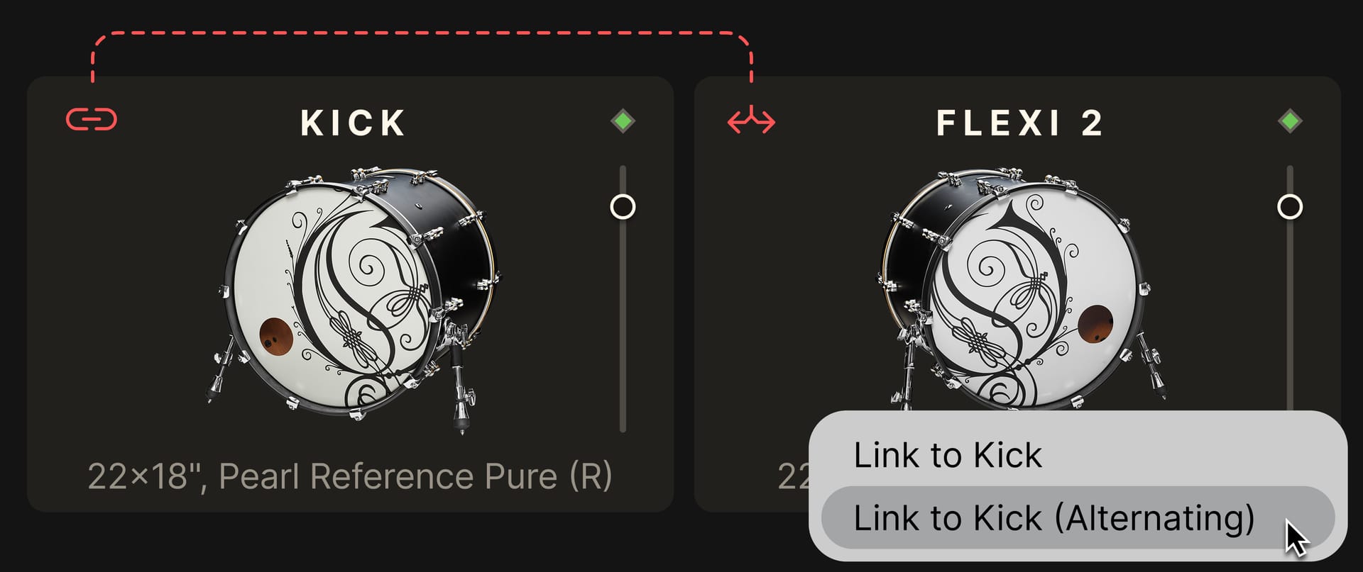 New double kick feature in Addictive Drums 2