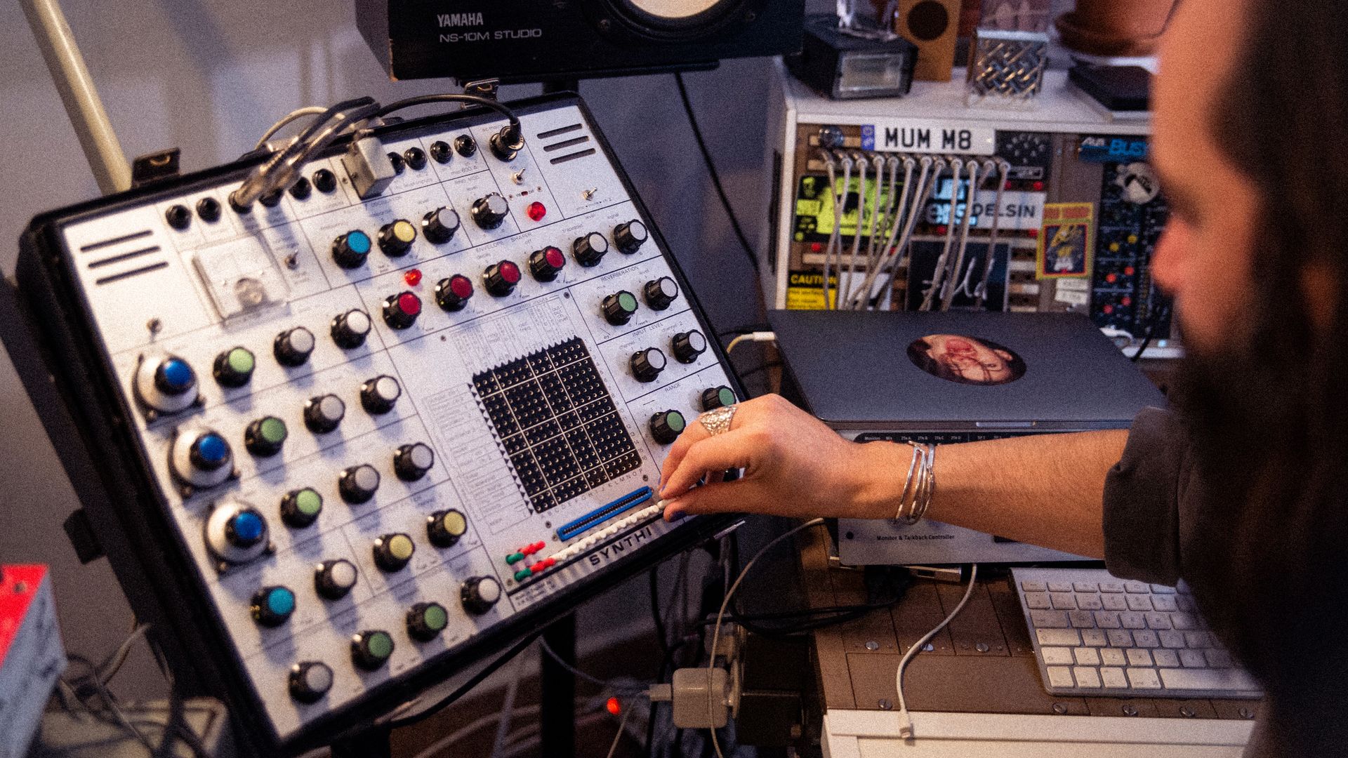 Peder Mannerfelt in the studio