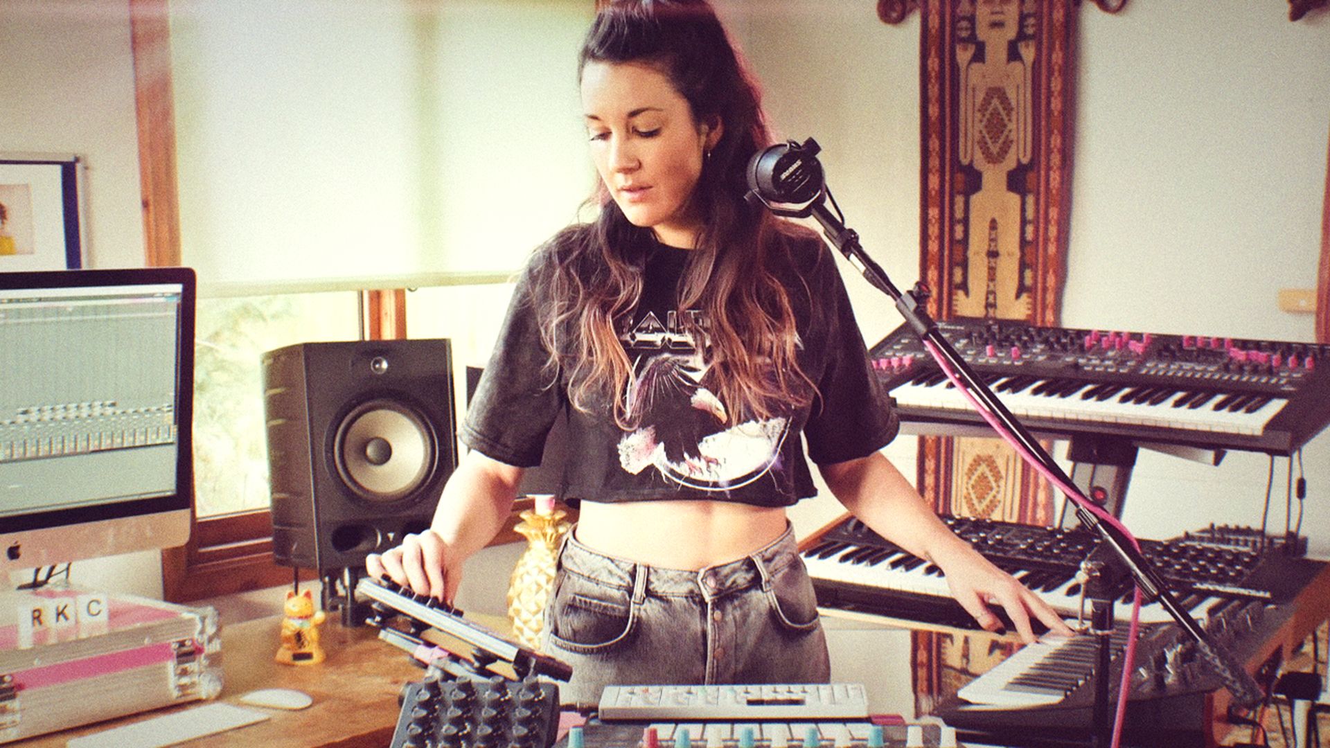 Rachel Collier in the studio