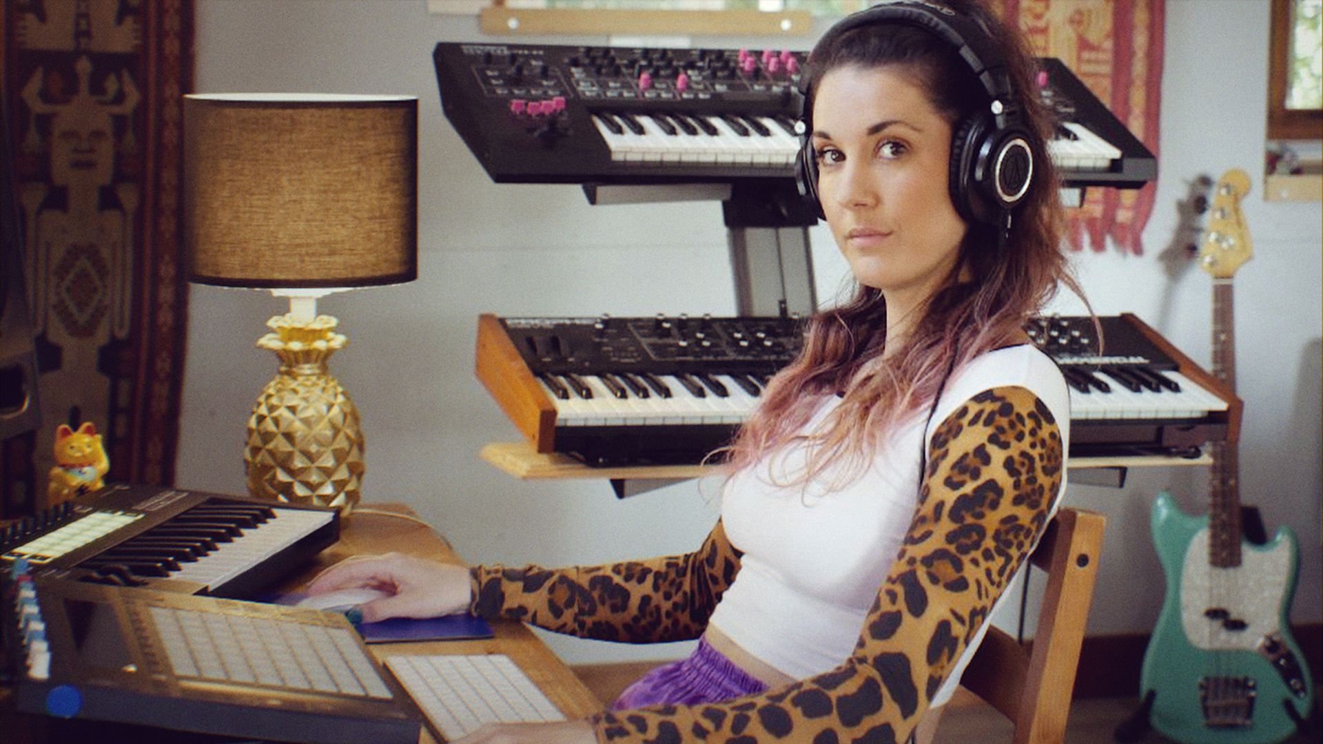 Rachel Collier in the studio