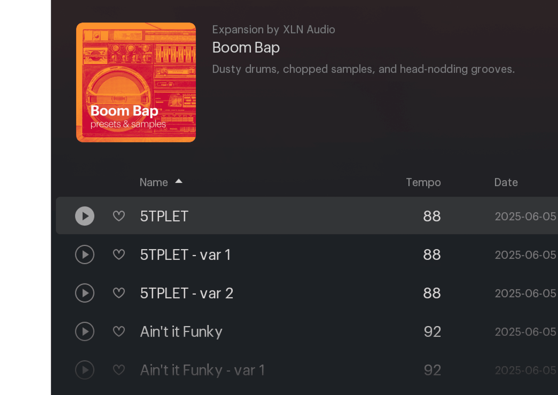 XO GUI with Boom Bap