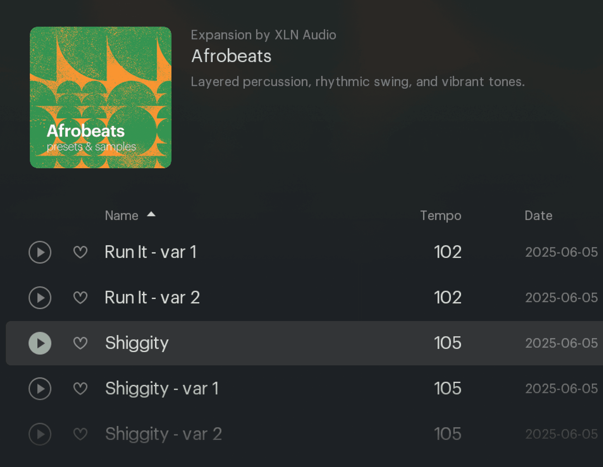 XO GUI with Afrobeats
