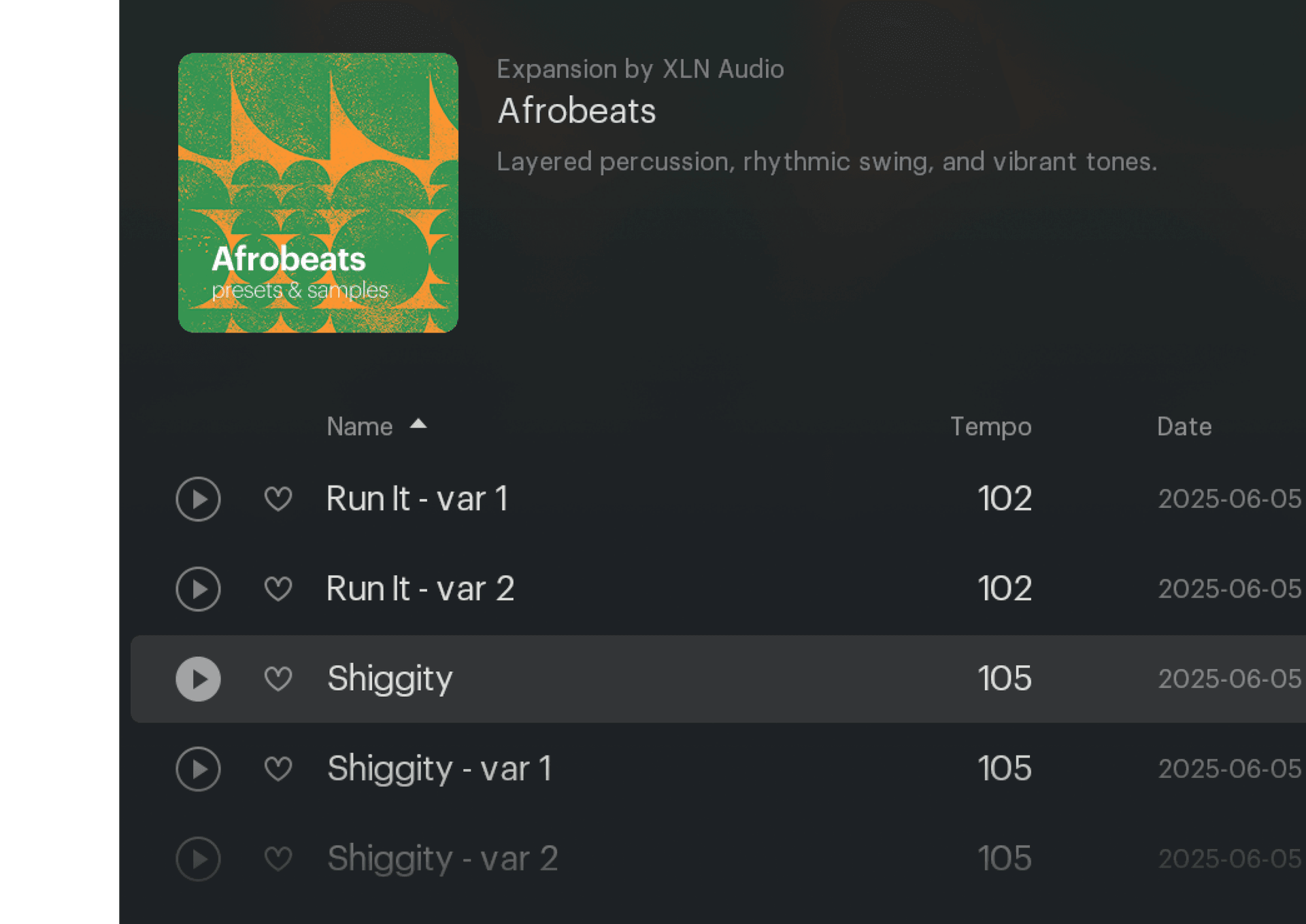 XO GUI with Afrobeats