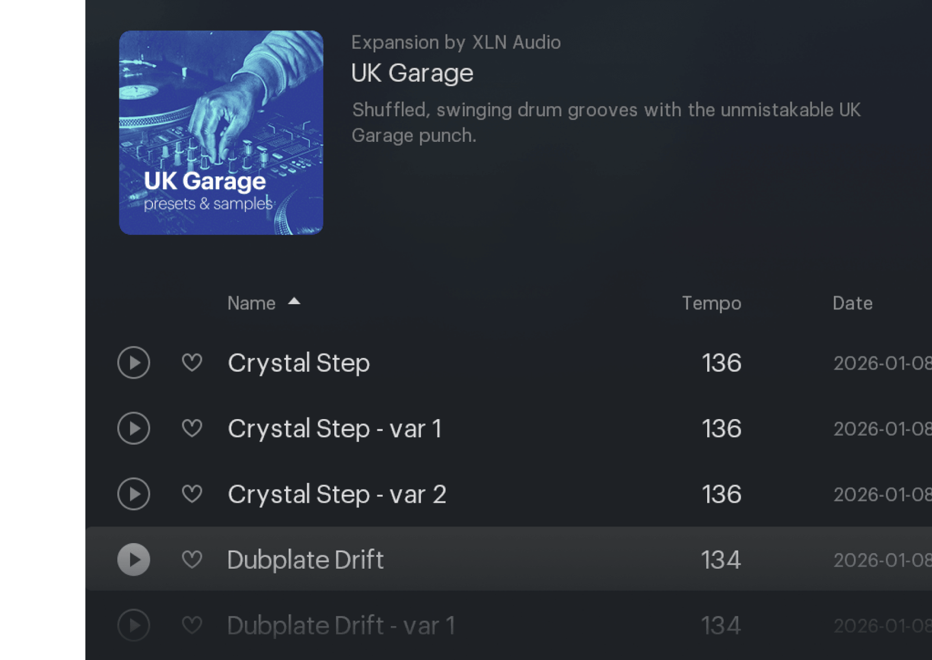 XO GUI with UK Garage