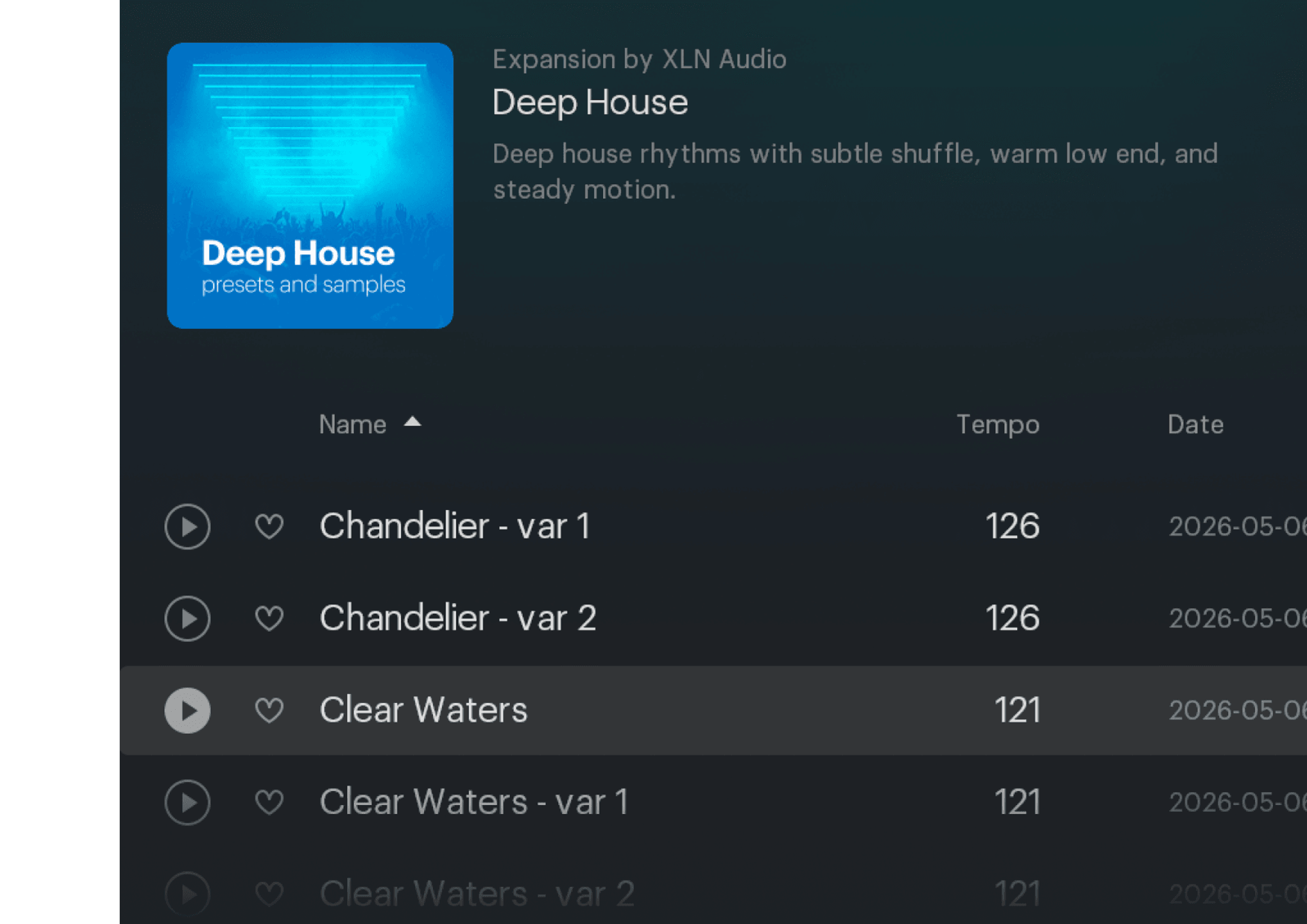 XO GUI with Deep House