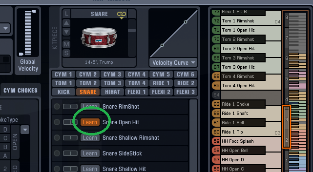 mapping midi channels addictive drums